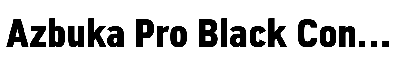 Azbuka Pro Black Condensed